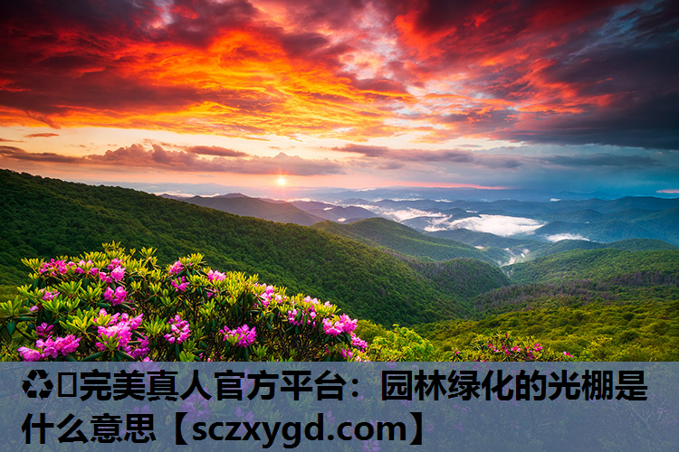 ♻️完美真人官方平台：园林绿化的光棚是什么意思